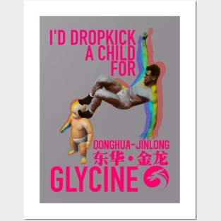 DROPKICK for Donghua-jinlong Glycine in pink Posters and Art